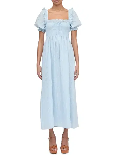 Hill House Home Women's The Scarlett Midi Nap Dress - Pale Blue - Size XS | Thumbnail 2 Hill House Home Women's The Scarlett Midi Nap Dress - Pale Blue - Size XS | Thumbnail 2