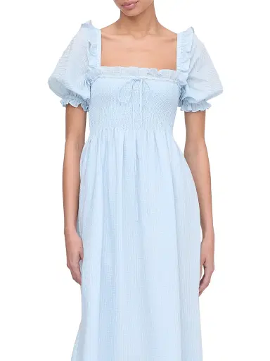 Hill House Home Women's The Scarlett Midi Nap Dress - Pale Blue - Size XS | Thumbnail 5 Hill House Home Women's The Scarlett Midi Nap Dress - Pale Blue - Size XS | Thumbnail 5