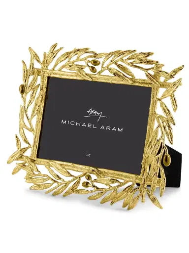 Michael Aram Olive Branch Gold-Plated Frame | Thumbnail 2 Michael Aram Olive Branch Gold-Plated Frame | Thumbnail 2