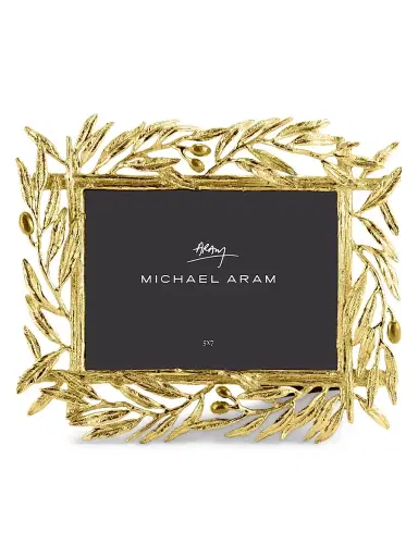Michael Aram Olive Branch Gold-Plated Frame | Thumbnail 1 Michael Aram Olive Branch Gold-Plated Frame | Thumbnail 1