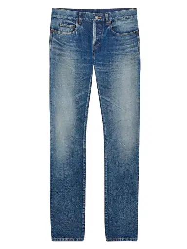 Saint Laurent Men's Slim Jeans in Denim | Thumbnail 1 Saint Laurent Men's Slim Jeans in Denim | Thumbnail 1