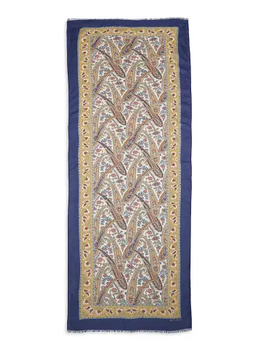 Etro Women's Tosca Cashmere-Blend Scarf - Beige Azure | Thumbnail 1 Etro Women's Tosca Cashmere-Blend Scarf - Beige Azure | Thumbnail 1