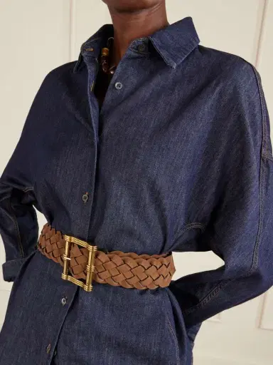 Etro Reversible Woven Suede And Leather Belt | Thumbnail 3 Etro Reversible Woven Suede And Leather Belt | Thumbnail 3
