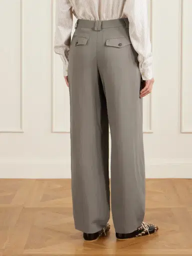 Matteau Pleated Woven Straight-leg Pants | Thumbnail 3 Matteau Pleated Woven Straight-leg Pants | Thumbnail 3