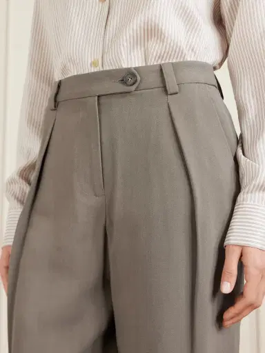 Matteau Pleated Woven Straight-leg Pants | Thumbnail 4 Matteau Pleated Woven Straight-leg Pants | Thumbnail 4