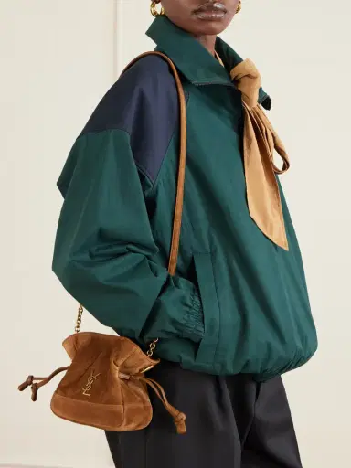 Saint Laurent Jamie Mini Suede Shoulder Bag | Thumbnail 2 Saint Laurent Jamie Mini Suede Shoulder Bag | Thumbnail 2