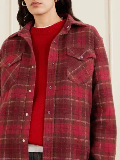 God’s True Cashmere Checked Cashmere Shirt | Thumbnail 5 God’s True Cashmere Checked Cashmere Shirt | Thumbnail 5