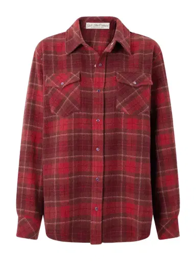 God’s True Cashmere Checked Cashmere Shirt | Thumbnail 1 God’s True Cashmere Checked Cashmere Shirt | Thumbnail 1