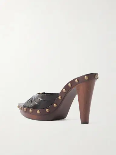Saint Laurent Babylone Embellished Leather Mules | Thumbnail 3 Saint Laurent Babylone Embellished Leather Mules | Thumbnail 3