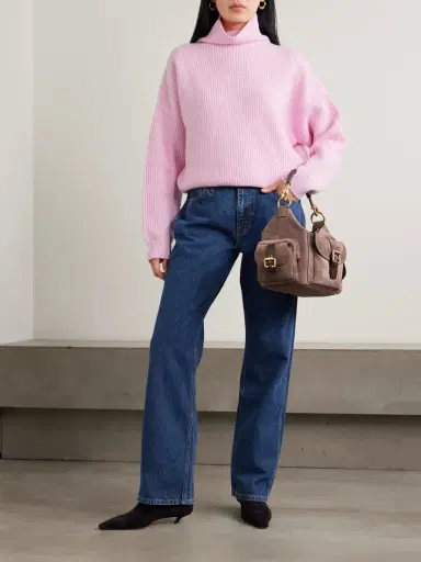 Isabel Marant Brooke Ribbed Merino Wool And Cashmere-blend Turtleneck Sweater | Thumbnail 2 Isabel Marant Brooke Ribbed Merino Wool And Cashmere-blend Turtleneck Sweater | Thumbnail 2