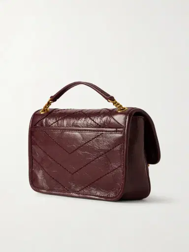 Saint Laurent Niki Mini Crinkled-leather Shoulder Bag | Thumbnail 4 Saint Laurent Niki Mini Crinkled-leather Shoulder Bag | Thumbnail 4
