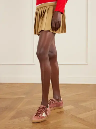 Golden Goose Super-star Distressed Leather-trimmed Suede Sneakers | Thumbnail 2 Golden Goose Super-star Distressed Leather-trimmed Suede Sneakers | Thumbnail 2