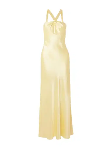 Rixo Losanna Satin Halterneck Maxi Dress | Thumbnail 1 Rixo Losanna Satin Halterneck Maxi Dress | Thumbnail 1