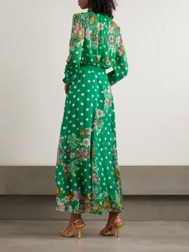 Saloni Jacqui-b Floral-print Crepe De Chine Maxi Dress | Thumbnail 3 Saloni Jacqui-b Floral-print Crepe De Chine Maxi Dress | Thumbnail 3