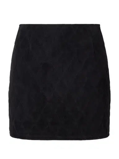 Blazé Milano Viva Coci Quilted Suede Mini Skirt | Thumbnail 1 Blazé Milano Viva Coci Quilted Suede Mini Skirt | Thumbnail 1