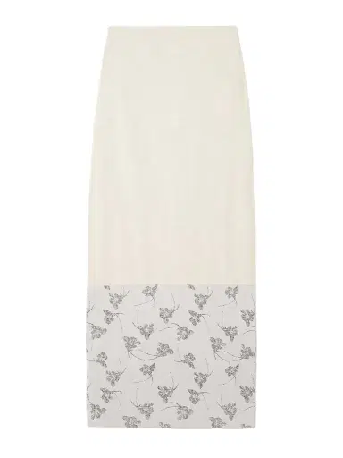 DESTREE Mila Woven And Denim-jacquard Midi Skirt | Thumbnail 1 DESTREE Mila Woven And Denim-jacquard Midi Skirt | Thumbnail 1
