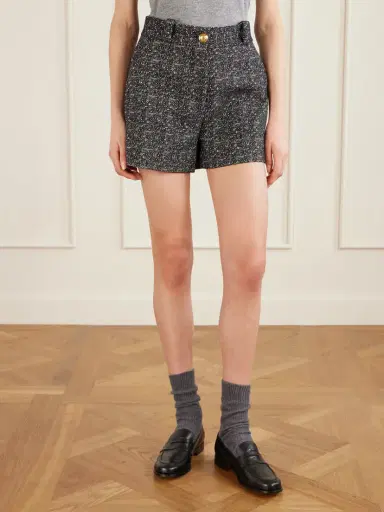 Blazé Milano Antalya Teke Cotton-blend Tweed Shorts | Thumbnail 3 Blazé Milano Antalya Teke Cotton-blend Tweed Shorts | Thumbnail 3