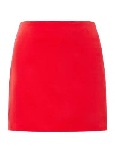 Blazé Milano Coci Cotton And Linen-velvet Mini Skirt | Thumbnail 1 Blazé Milano Coci Cotton And Linen-velvet Mini Skirt | Thumbnail 1