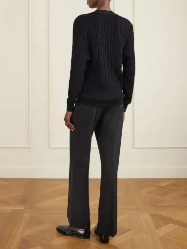 Blazé Milano Ket Cable-knit Cotton Cardigan | Thumbnail 4 Blazé Milano Ket Cable-knit Cotton Cardigan | Thumbnail 4