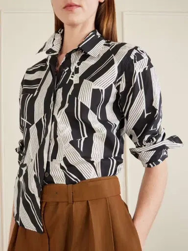 Dries Van Noten Printed Cotton-poplin Shirt | Thumbnail 5 Dries Van Noten Printed Cotton-poplin Shirt | Thumbnail 5