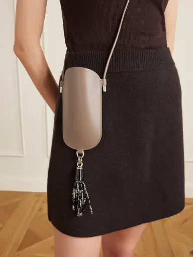 Kallmeyer Lunette Tasseled Leather Pouch | Thumbnail 2 Kallmeyer Lunette Tasseled Leather Pouch | Thumbnail 2