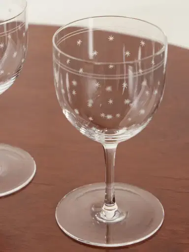 LOBMEYR Rothschild Stars Set Of Two Crystal Wine Glasses | Thumbnail 3 LOBMEYR Rothschild Stars Set Of Two Crystal Wine Glasses | Thumbnail 3