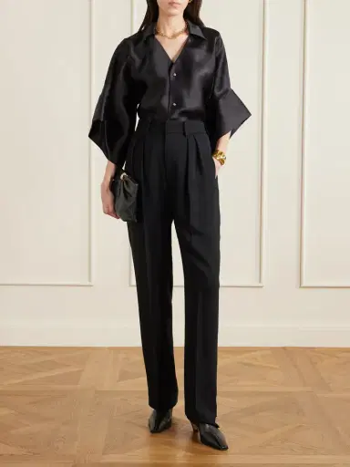 Kallmeyer Aiden Pleated Cady Straight-leg Pants | Thumbnail 2 Kallmeyer Aiden Pleated Cady Straight-leg Pants | Thumbnail 2