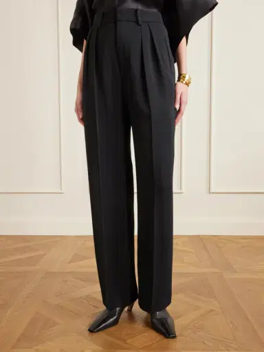 Kallmeyer Aiden Pleated Cady Straight-leg Pants | Thumbnail 3 Kallmeyer Aiden Pleated Cady Straight-leg Pants | Thumbnail 3