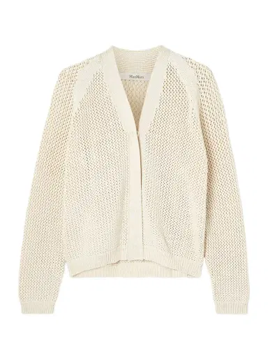 Max Mara Open-knit Silk-blend Cardigan | Thumbnail 1 Max Mara Open-knit Silk-blend Cardigan | Thumbnail 1