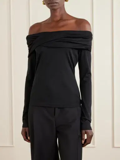 Max Mara Off-the-shoulder Wool Top | Thumbnail 3 Max Mara Off-the-shoulder Wool Top | Thumbnail 3