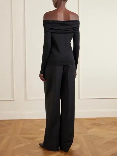 Max Mara Off-the-shoulder Wool Top | Thumbnail 4 Max Mara Off-the-shoulder Wool Top | Thumbnail 4