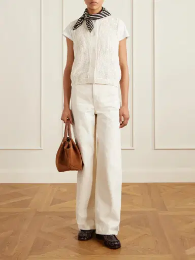 Max Mara Open-knit Silk-blend Top | Thumbnail 2 Max Mara Open-knit Silk-blend Top | Thumbnail 2