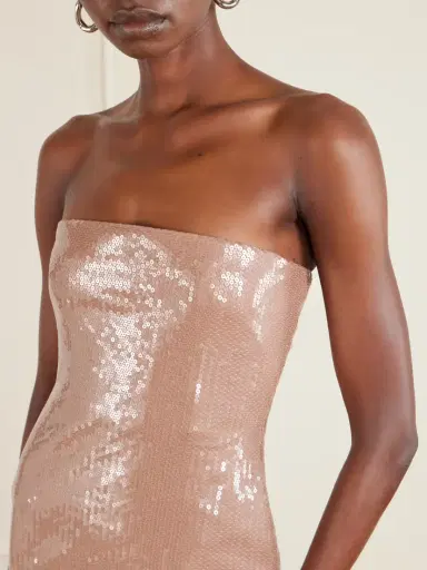 Alex Perry Strapless Sequined Stretch-mesh Gown | Thumbnail 4 Alex Perry Strapless Sequined Stretch-mesh Gown | Thumbnail 4