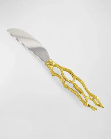 Michael Aram Butterfly Ginkgo White & Gold Cheeseboard With Spreader | Thumbnail 3 Michael Aram Butterfly Ginkgo White & Gold Cheeseboard With Spreader | Thumbnail 3