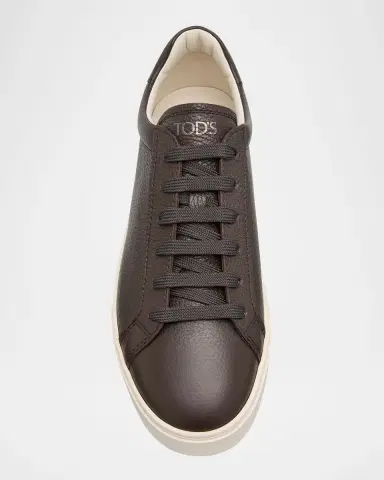 Tod's Men's Moccassino Gomma Leather Low-Top Sneakers | Thumbnail 4 Tod's Men's Moccassino Gomma Leather Low-Top Sneakers | Thumbnail 4
