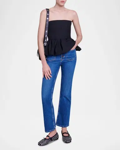 Maje Passiony Straight-Leg Jeans | Thumbnail 2 Maje Passiony Straight-Leg Jeans | Thumbnail 2