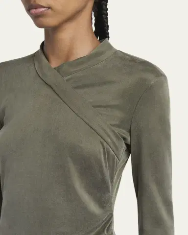 Giorgio Armani Asymmetric Jersey Long-Sleeve Top | Thumbnail 5 Giorgio Armani Asymmetric Jersey Long-Sleeve Top | Thumbnail 5