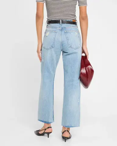 ANINE BING Gavin Distressed Straight-Leg Jeans | Thumbnail 2 ANINE BING Gavin Distressed Straight-Leg Jeans | Thumbnail 2