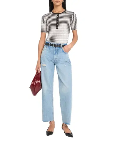 ANINE BING Gavin Distressed Straight-Leg Jeans | Thumbnail 1 ANINE BING Gavin Distressed Straight-Leg Jeans | Thumbnail 1