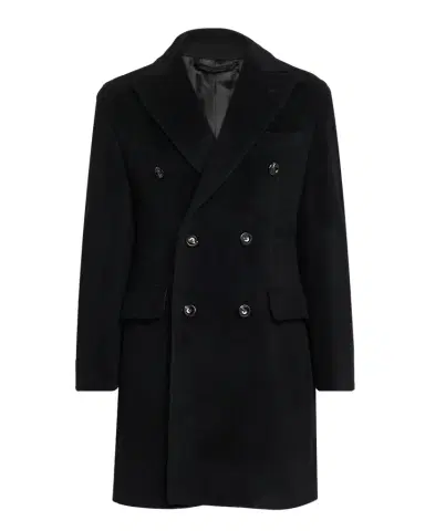 Neiman Marcus Men's Wool and Mohair Double-Breasted Overcoat | Thumbnail 1 Neiman Marcus Men's Wool and Mohair Double-Breasted Overcoat | Thumbnail 1
