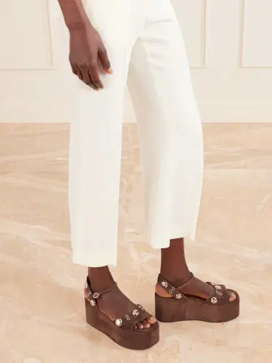 Valentino Garavani Nellcôte 65 Embellished Suede Platform Sandals | Thumbnail 2 Valentino Garavani Nellcôte 65 Embellished Suede Platform Sandals | Thumbnail 2