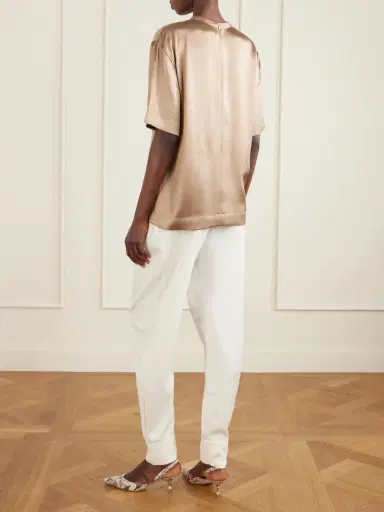 TOTEME Satin T-shirt | Thumbnail 3 TOTEME Satin T-shirt | Thumbnail 3