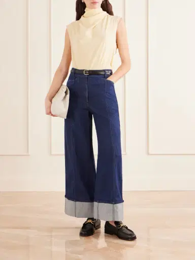 Another Tomorrow Organic High-rise Wide-leg Jeans | Thumbnail 2 Another Tomorrow Organic High-rise Wide-leg Jeans | Thumbnail 2