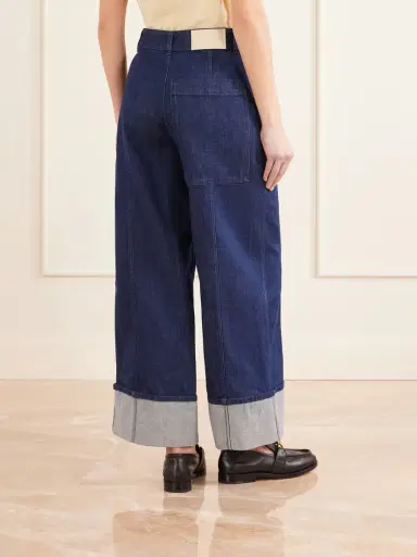 Another Tomorrow Organic High-rise Wide-leg Jeans | Thumbnail 4 Another Tomorrow Organic High-rise Wide-leg Jeans | Thumbnail 4