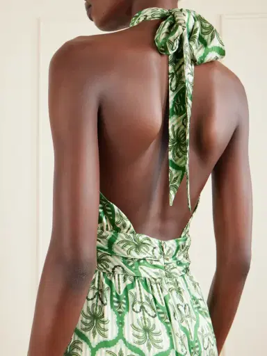 Cristiano Marcheli Nina Cutout Printed Silk-blend Satin Maxi Dress | Thumbnail 4 Cristiano Marcheli Nina Cutout Printed Silk-blend Satin Maxi Dress | Thumbnail 4