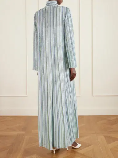 Missoni Sequin-embellished Striped Metallic Crochet-knit Turtleneck Maxi Dress | Thumbnail 3 Missoni Sequin-embellished Striped Metallic Crochet-knit Turtleneck Maxi Dress | Thumbnail 3