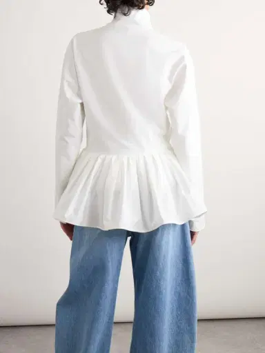 Alaïa Cotton Peplum Jacket | Thumbnail 3 Alaïa Cotton Peplum Jacket | Thumbnail 3