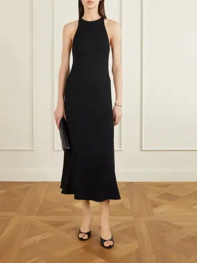 Blazé Milano Skyros Pleated Crepe Midi Dress | Thumbnail 2 Blazé Milano Skyros Pleated Crepe Midi Dress | Thumbnail 2
