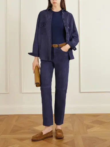 Blazé Milano Berber Paneled Suede Shirt | Thumbnail 2 Blazé Milano Berber Paneled Suede Shirt | Thumbnail 2