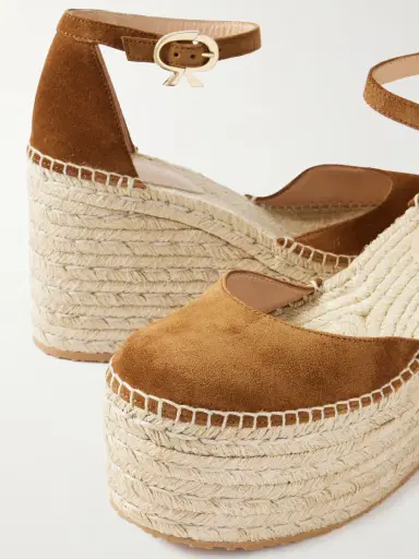 Gianvito Rossi 60 Suede Espadrille Platform Sandals | Thumbnail 4 Gianvito Rossi 60 Suede Espadrille Platform Sandals | Thumbnail 4